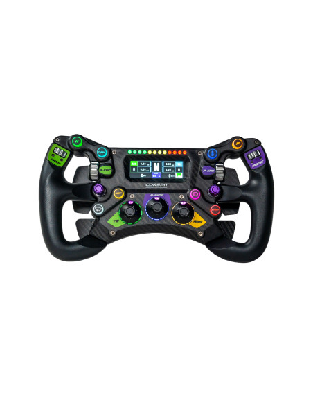 CONSPIT 300 GT – 3D Carbon Sim Racing Wheel with LCD, RGB & Magnetic Paddles | RaceGear.eu