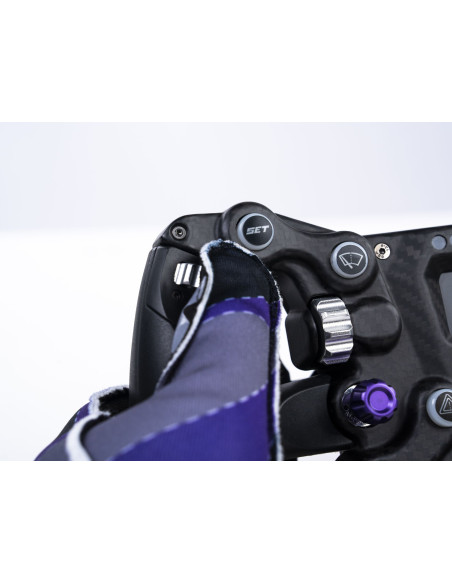 CONSPIT 300 GT – 3D Carbon Sim Racing Wheel with LCD, RGB & Magnetic Paddles | RaceGear.eu