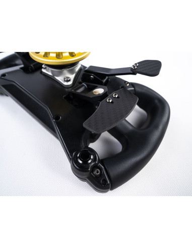 CONSPIT 300 GT – 3D Carbon Sim Racing Wheel with LCD, RGB & Magnetic Paddles | RaceGear.eu