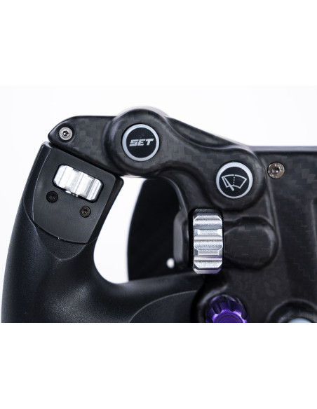 CONSPIT 300 GT – 3D Carbon Sim Racing Wheel with LCD, RGB & Magnetic Paddles | RaceGear.eu