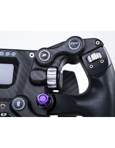 CONSPIT 300 GT – 3D Carbon Sim Racing Wheel with LCD, RGB & Magnetic Paddles | RaceGear.eu