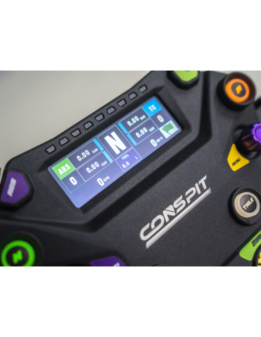 Conspit 310 APEX – kulatý rally / drift volant s LCD