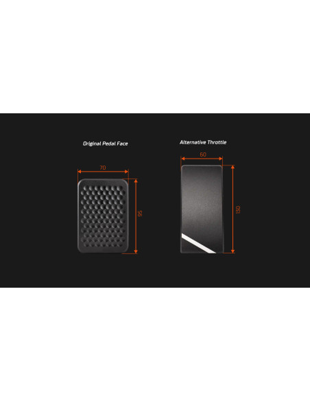 Simucube ActivePedal throttle pedal face plate