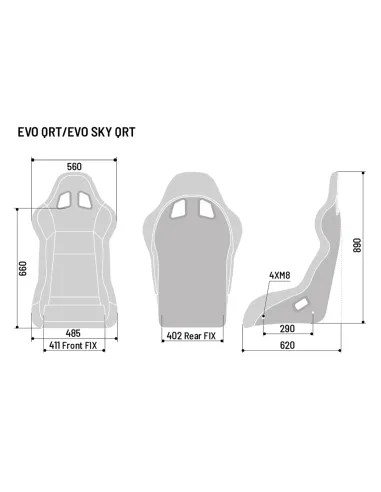 Sparco sedačka EVO QRT GAMING