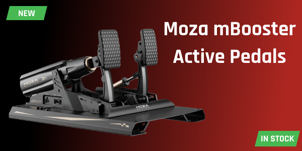 New in stock – MOZA mBooster Active Pedals!